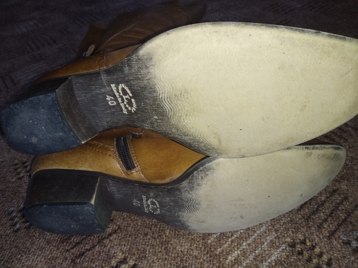 Шкіряні чоботи 40 розміру, фото №4