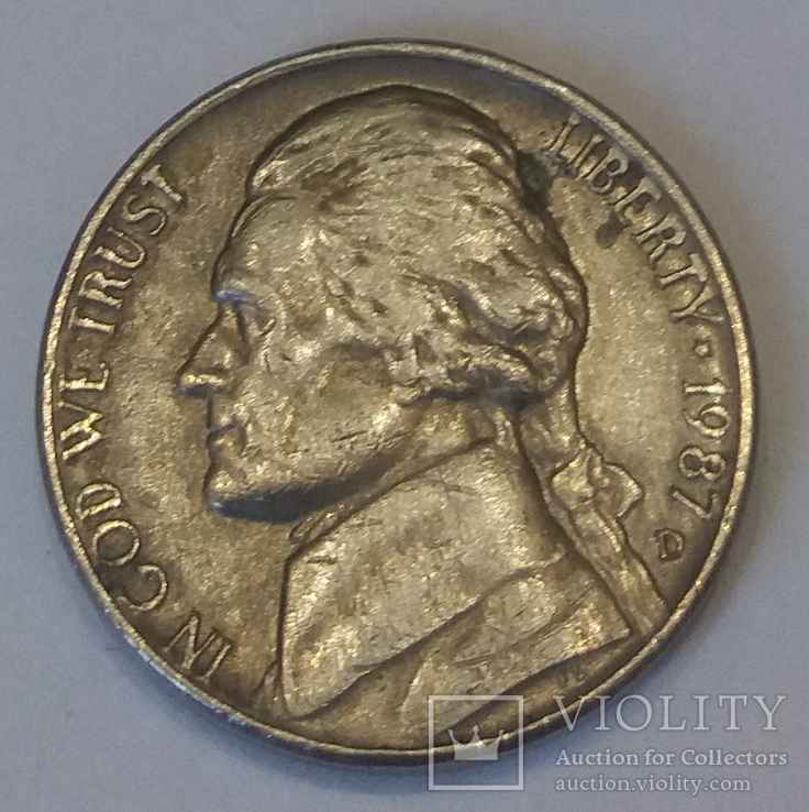 США 5 центів, 1987, фото №2