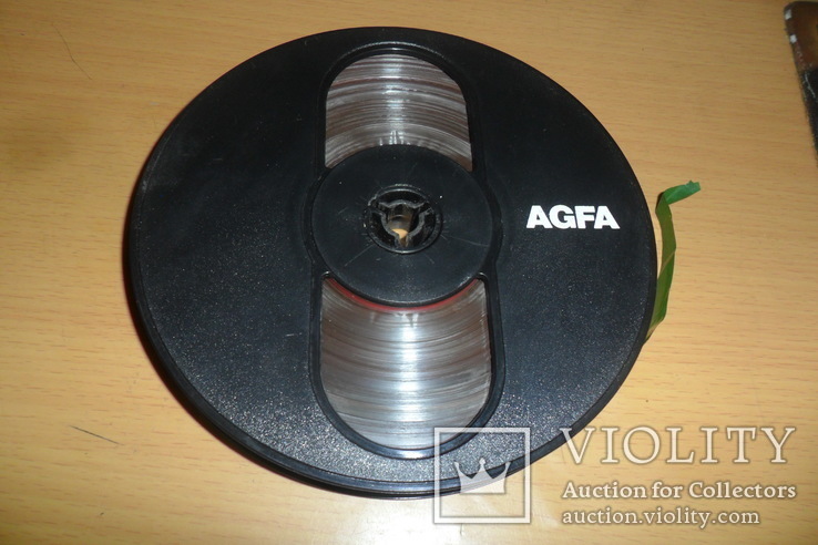 Бобина бабина катушка Agfa диаметр 12,5 см пленка магнитная лента, фото №2