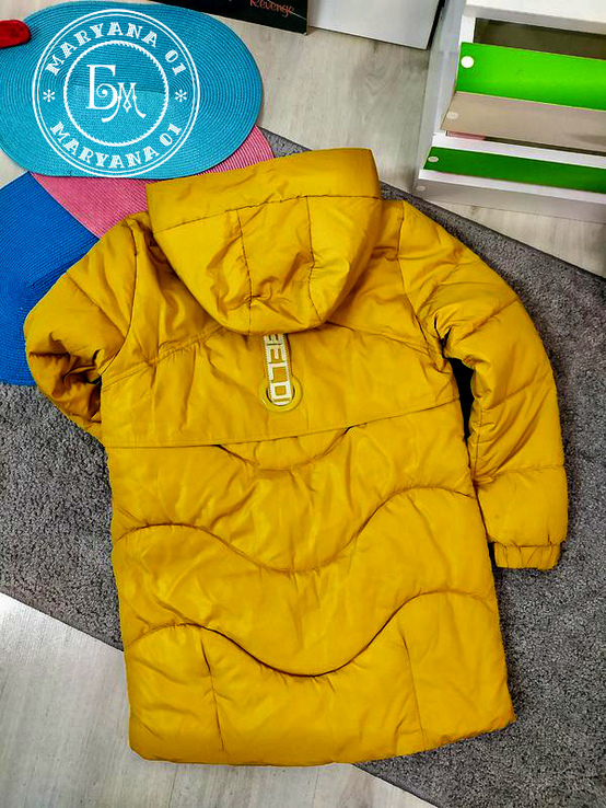 Стильная куртка демисезон горчица размер 48, фото №4