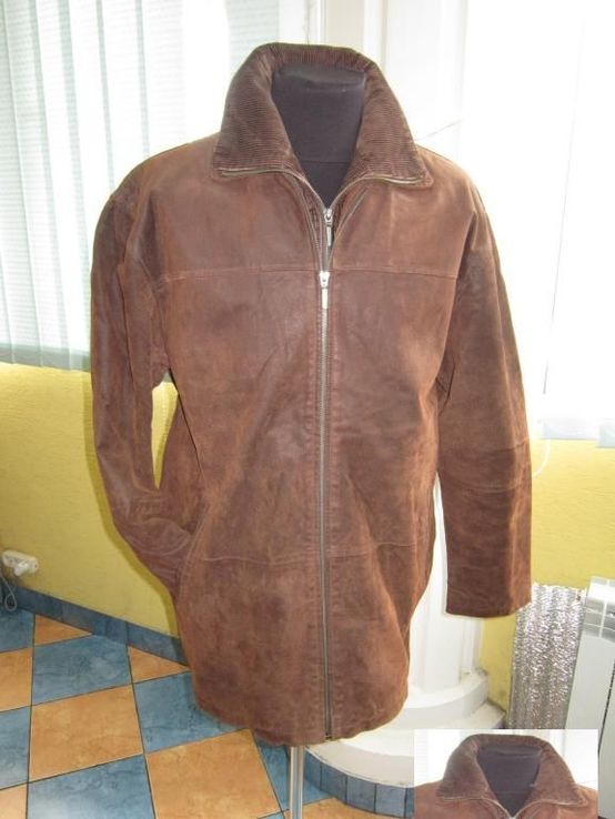 Большая кожаная мужская куртка ECHTES LEDER. Германия. Лот 864, фото №2
