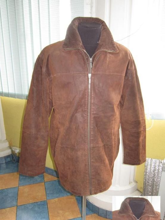 Большая кожаная мужская куртка ECHTES LEDER. Германия. Лот 864, фото №3
