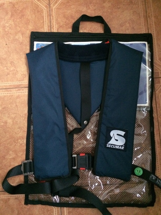 Спасательный самонадувной жилет Secumar Lifejacket BS 150 Alfa 40-120, numer zdjęcia 4