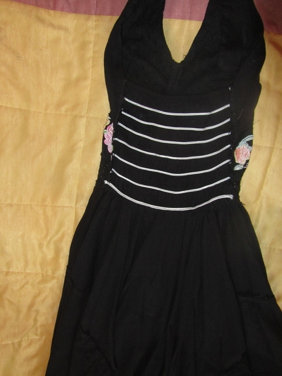 Платье с вышивкой ручной работы и кружевом. 44-46 р., photo number 8