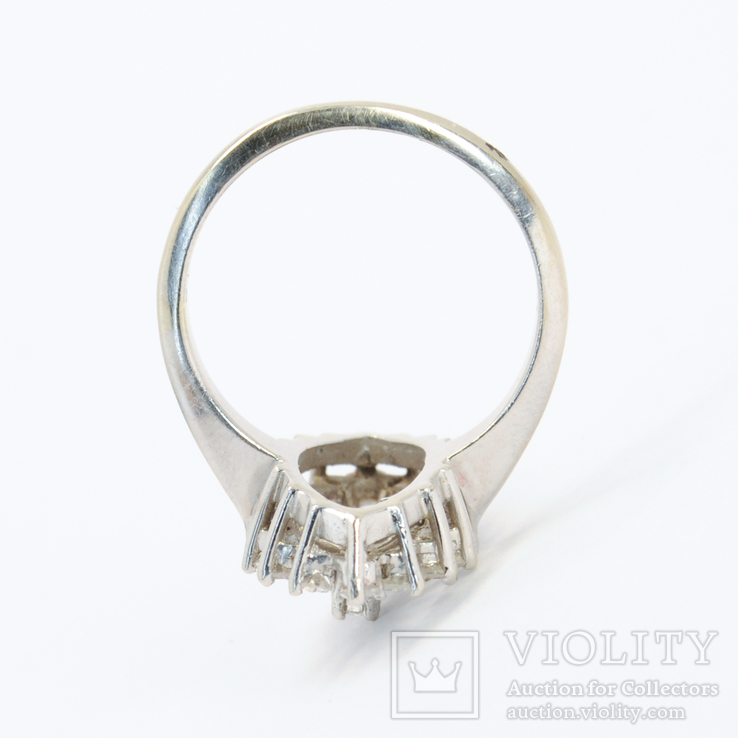 Винтажное золотое кольцо "маркиз" с бриллиантами, фото №6