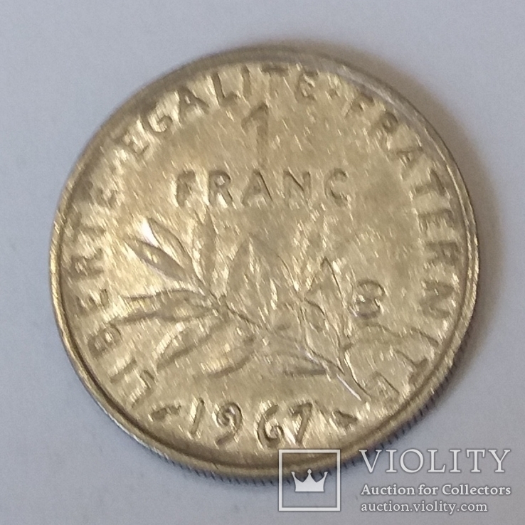 Франція 1 франк, 1967, фото №3