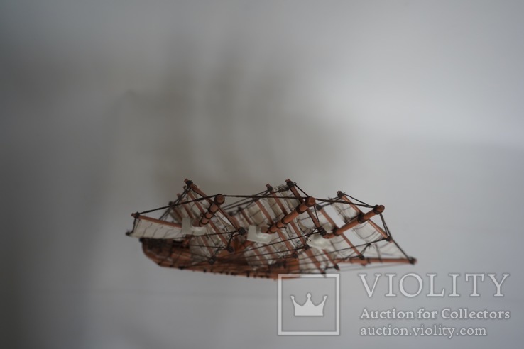 Деревянная  модель парусного корабля Mayflower, фото №6
