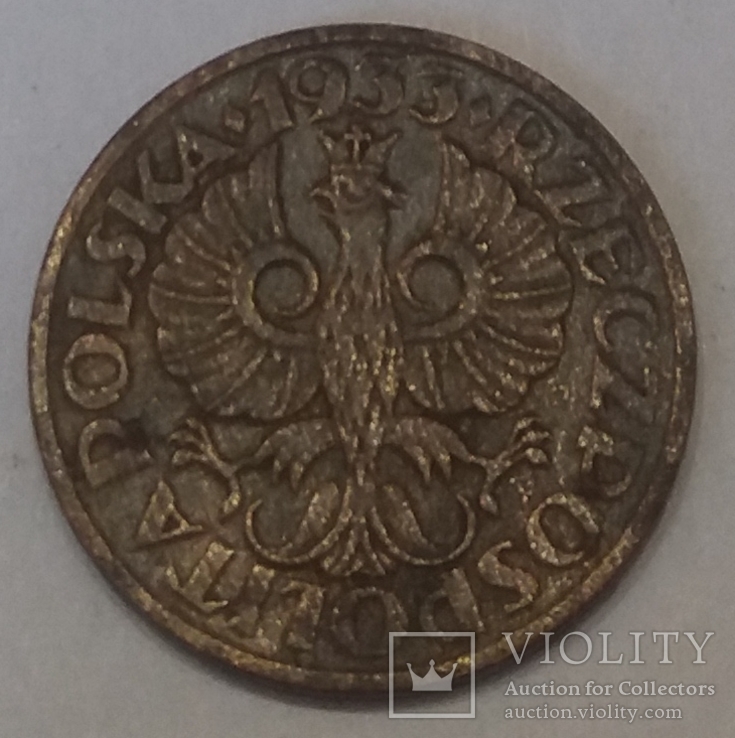 Польща 1 грош, 1933, фото №3