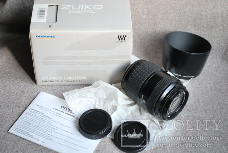  Olimpus ZUIKO DIGITAL 40-150 mm, коробочный комплект.