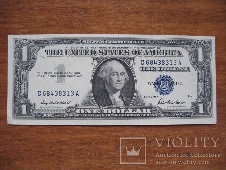 1 доллар 1957 года (С68_13), фото №2