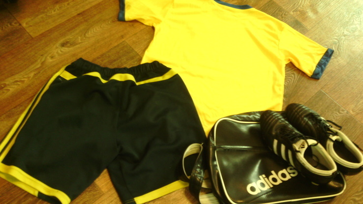 Adidas набор футбольный Швеция - футболка,шорты,копы,сумка, numer zdjęcia 9