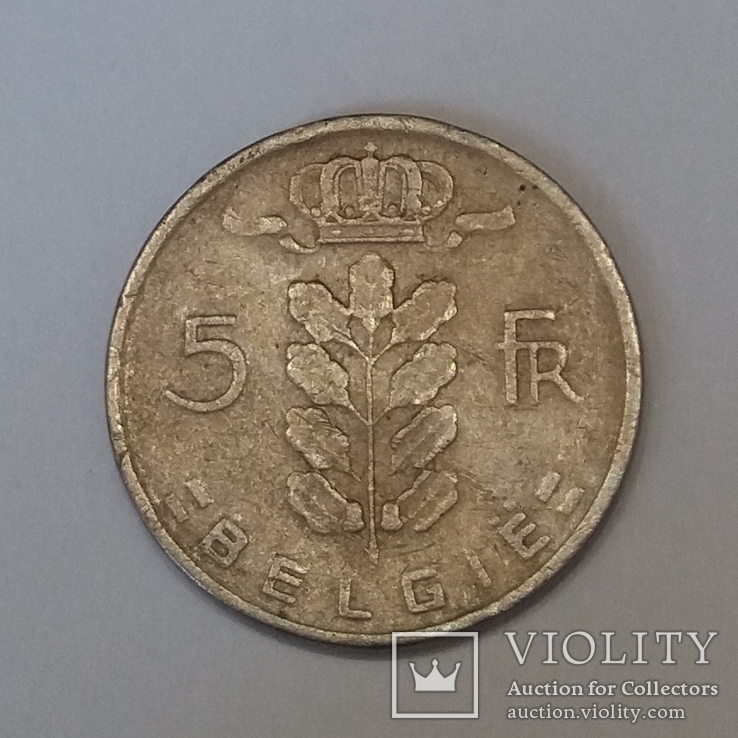 Бельгія 5 франків, 1964, фото №3