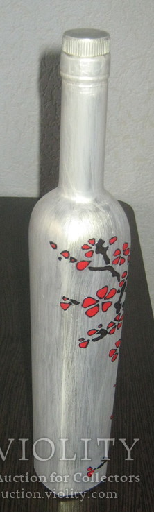 Бутылка ручная роспись (сакура), фото №8