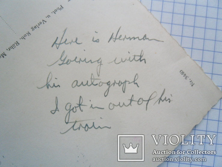 Автограф Германа Геринга на его фото, фото №11