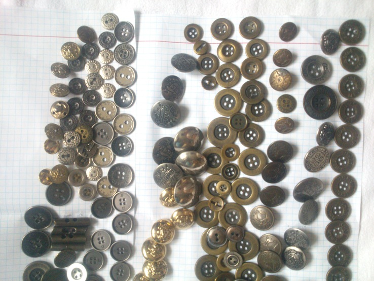 Пуговицы (200шт)метал, фото №4