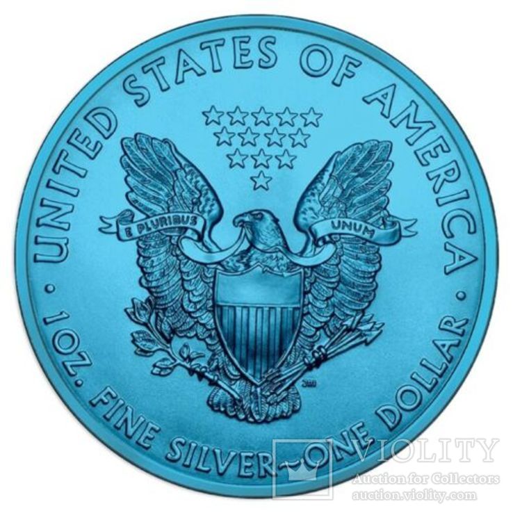 Серебряная монета 1 доллар США 2019 год. Серебро. Тираж 50 экземпляров в Мире., фото №3