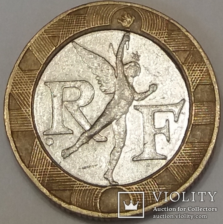 Франція 10 франків, 1989, фото №2
