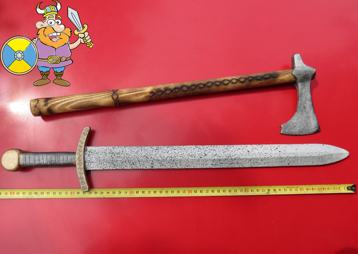 Miecz i topór dla małych rycerzy (Hand Made)