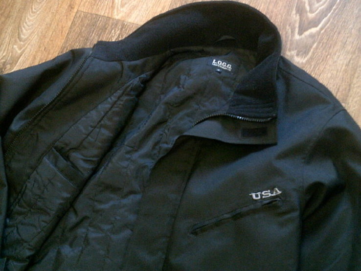 L.O.G.G. (Usa) - фирменная черная куртка разм.М, numer zdjęcia 3