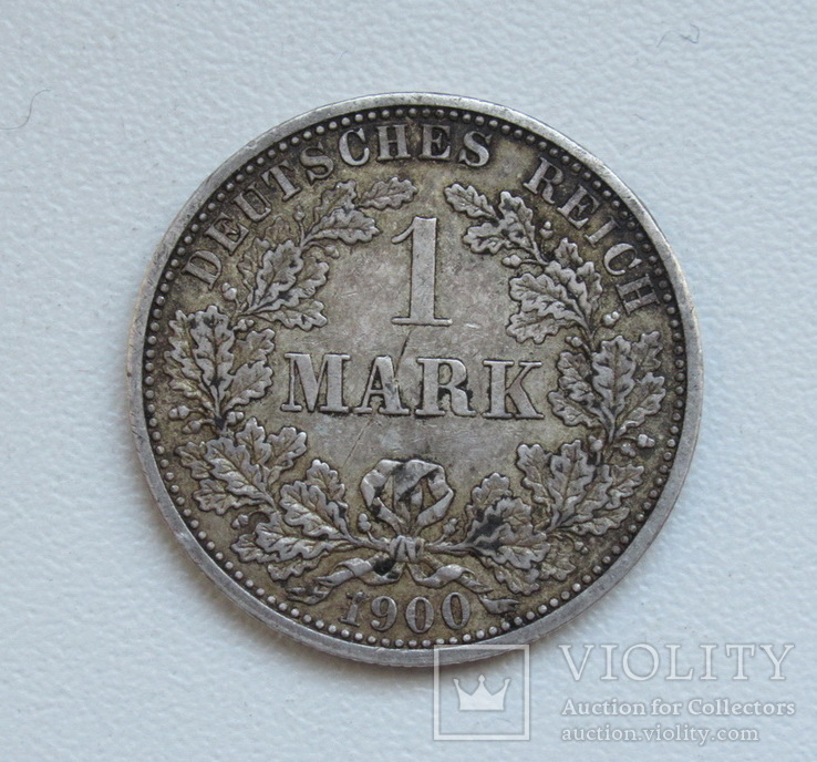 1 марка 1900 г. (А), Германия, серебро