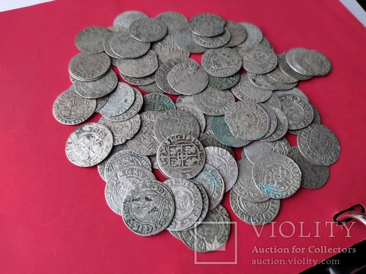 65 монеты польши, прусии, швеции, фото №7