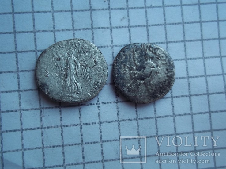 Два срібних денарія Траяна., фото №5