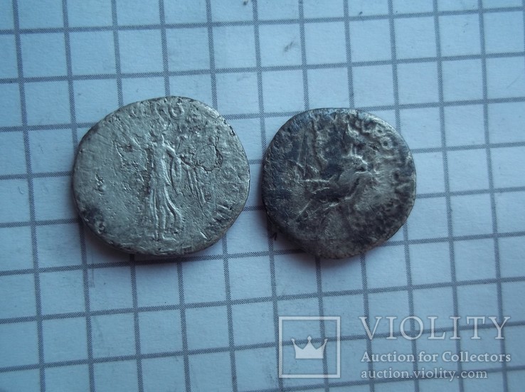 Два срібних денарія Траяна., фото №6