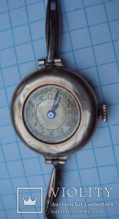 Часы золотые с браслетом, Швейцария, 56пр, 14к. Вес золота прим. 7 г, фото №13