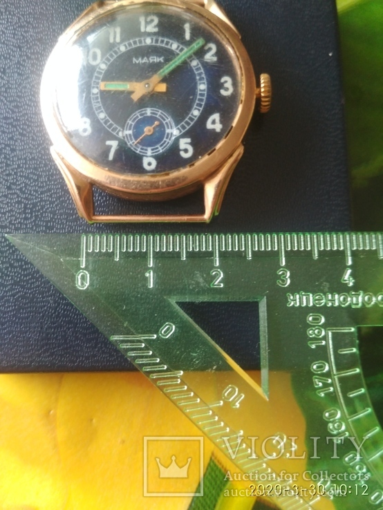 Наручные часы Маяк, золото, фото №4