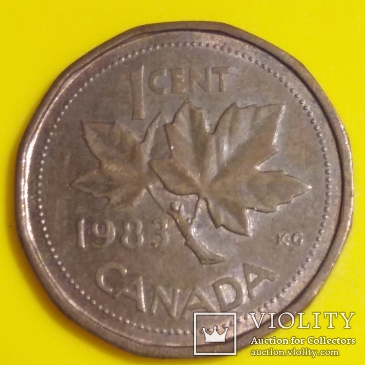 Канада 1 цент, 1983, фото №2