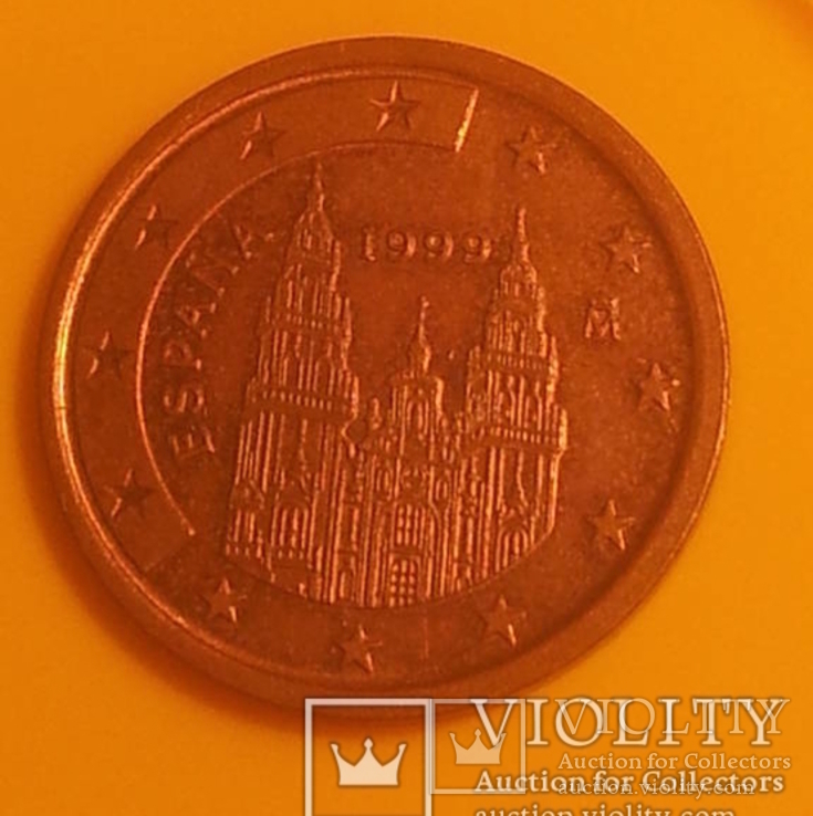 Іспанія 5 євроцентів, 1999, фото №2