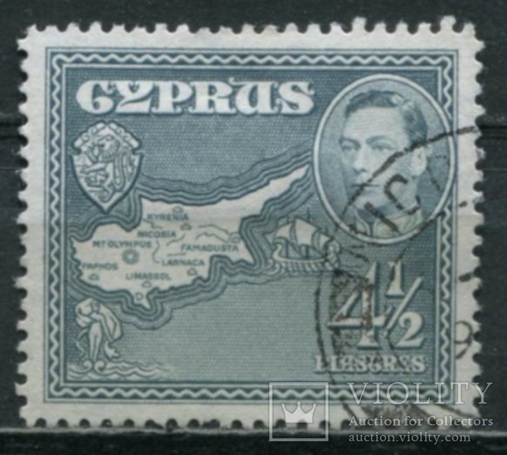 1938 Великобритания колонии Кипр 4,1/2 pia