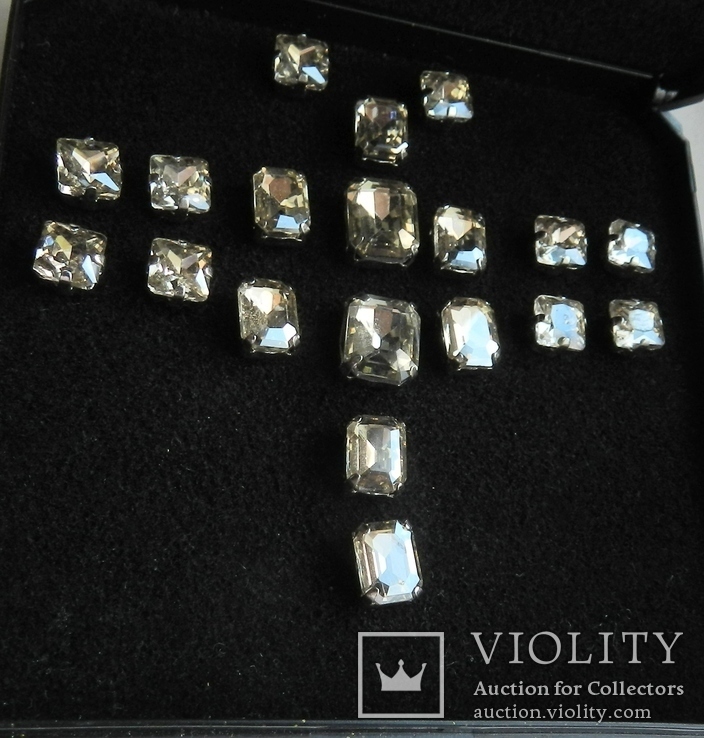  Камни пришивные стекло в металлической оправе, 6- 10 мм, фото №3