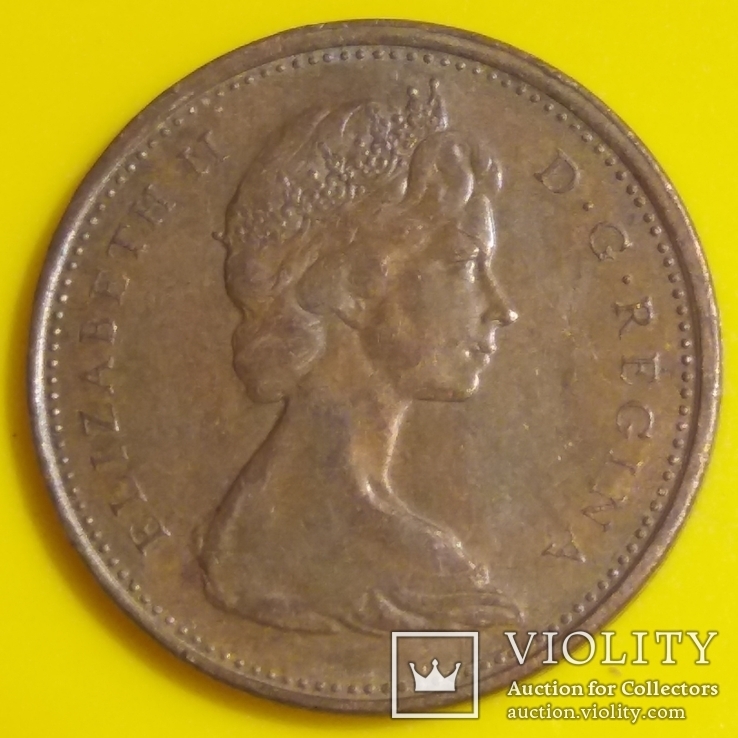 Канада 1 цент, 1969, фото №3