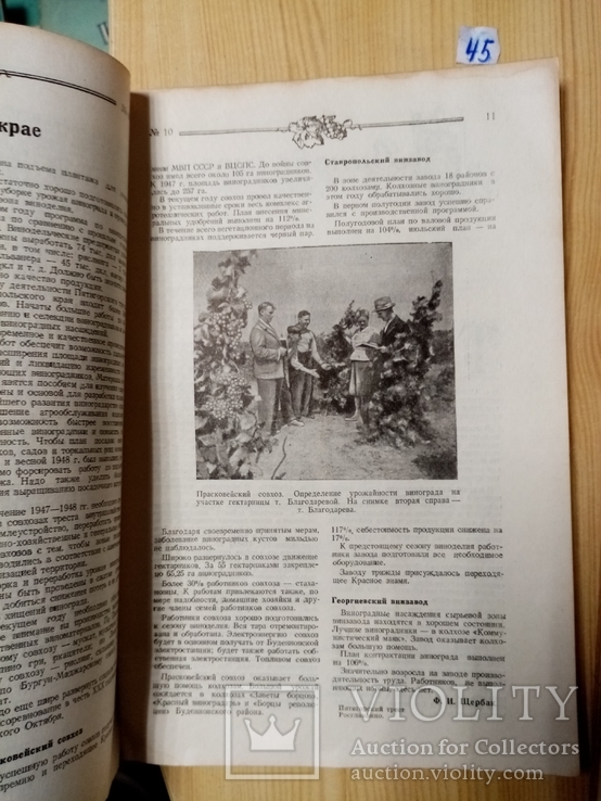 Виноделие и виноградарство СССР к 800-лети. Москвы  1947 г.  № 9.10. тираж, фото №9