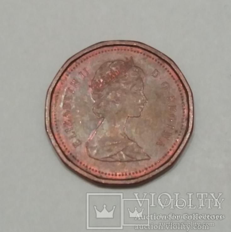 Канада 1 цент, 1987, фото №3