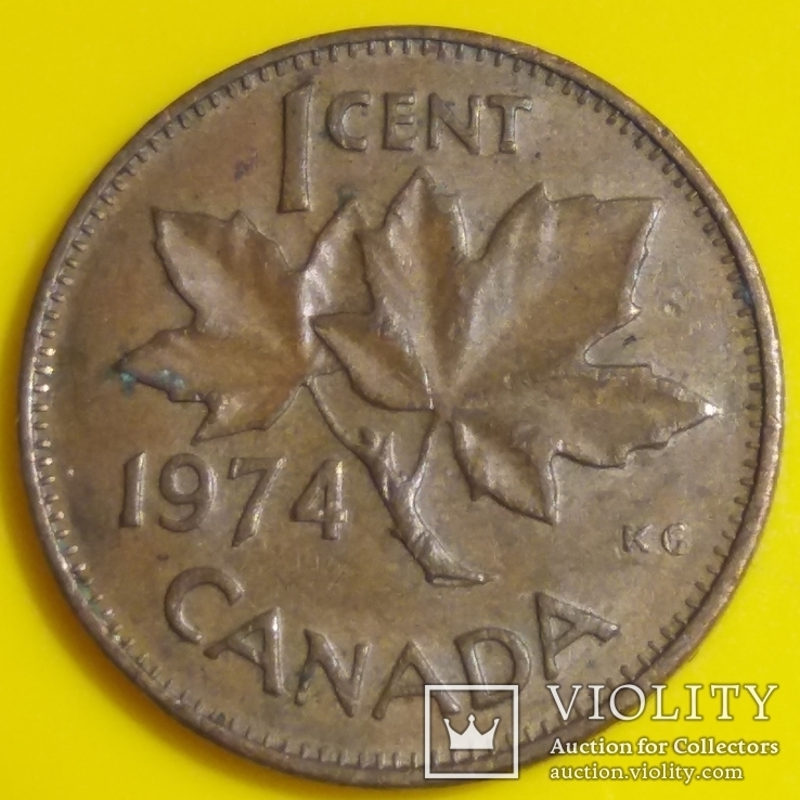 Канада 1 цент, 1974