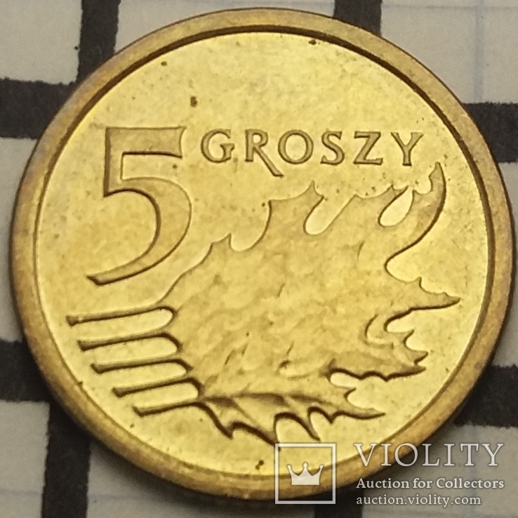 Польща 5 грошей, 2015, фото №2