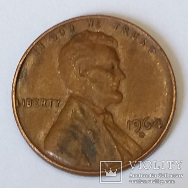 США 1 цент, 1964, фото №2