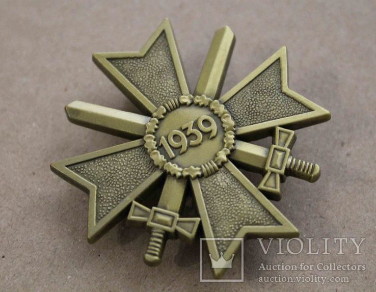 Рыцарский крест КВК 1-го класса смечами (копия) (1078), фото №4