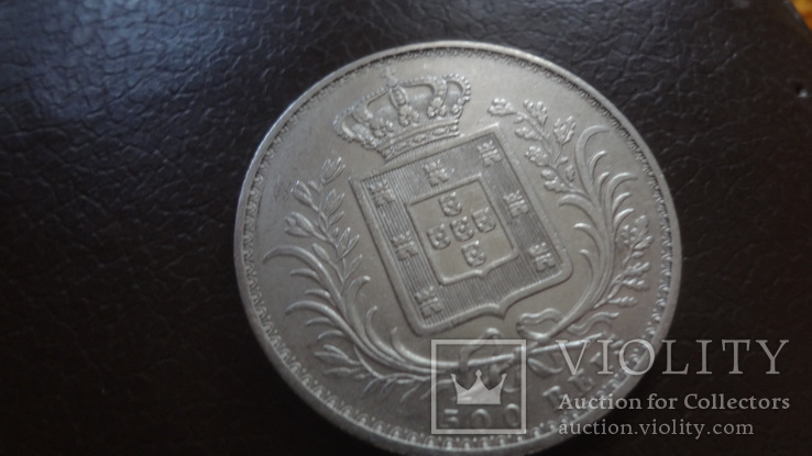 500  рейс 1886  Португалия  серебро    (Ф.5.16)~, фото №4
