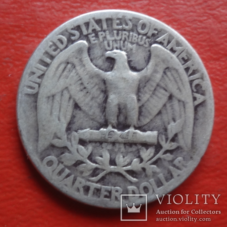 25  центов  1941  США  серебро    (4.1.2)~, фото №3