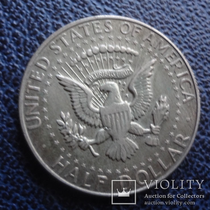 50  центов  1965  США  серебро   ($11.9.9)~, фото №3