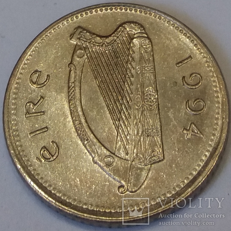 Ірландія 10 пенсів, 1994, фото №3