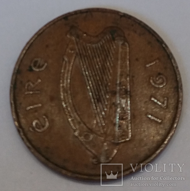 Ірландія 2 пенса, 1971, фото №3