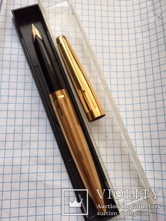 Ручка СССР с золотым пером, фото №2