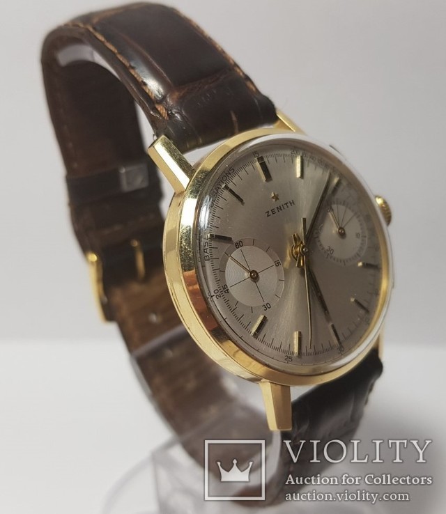 Zenith 146DP 18kt Yellow Gold Chronograph, фото №7