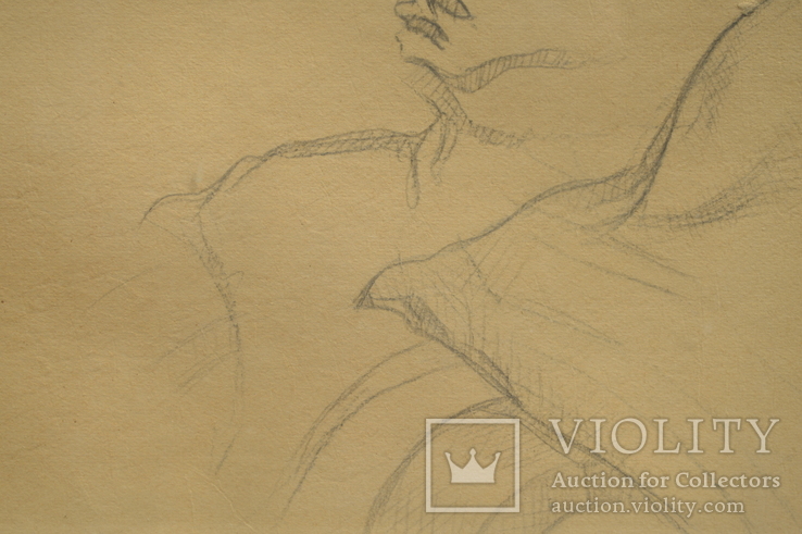 Картина художник  Сидорук Владимир, мальчик, бумага, карандаш, размеры 70 х 101 см., фото №7