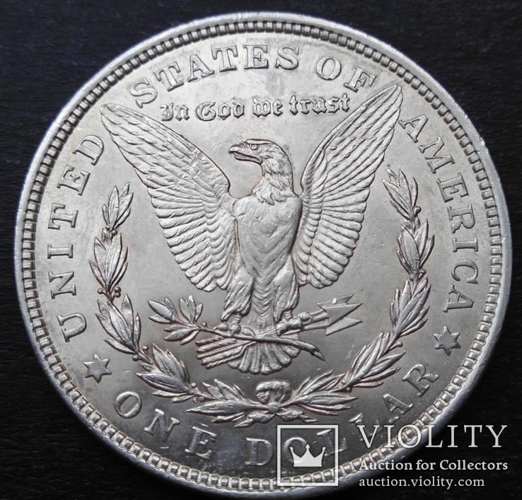 1 Доллар 1921 год . Морган. Серебро, фото №3
