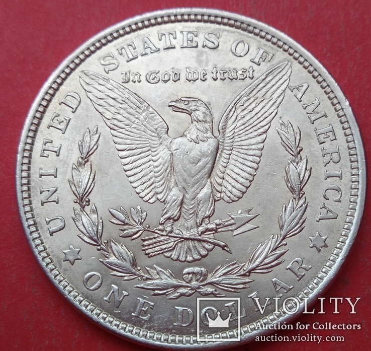 1 Доллар 1921 год . Морган. Серебро, фото №5